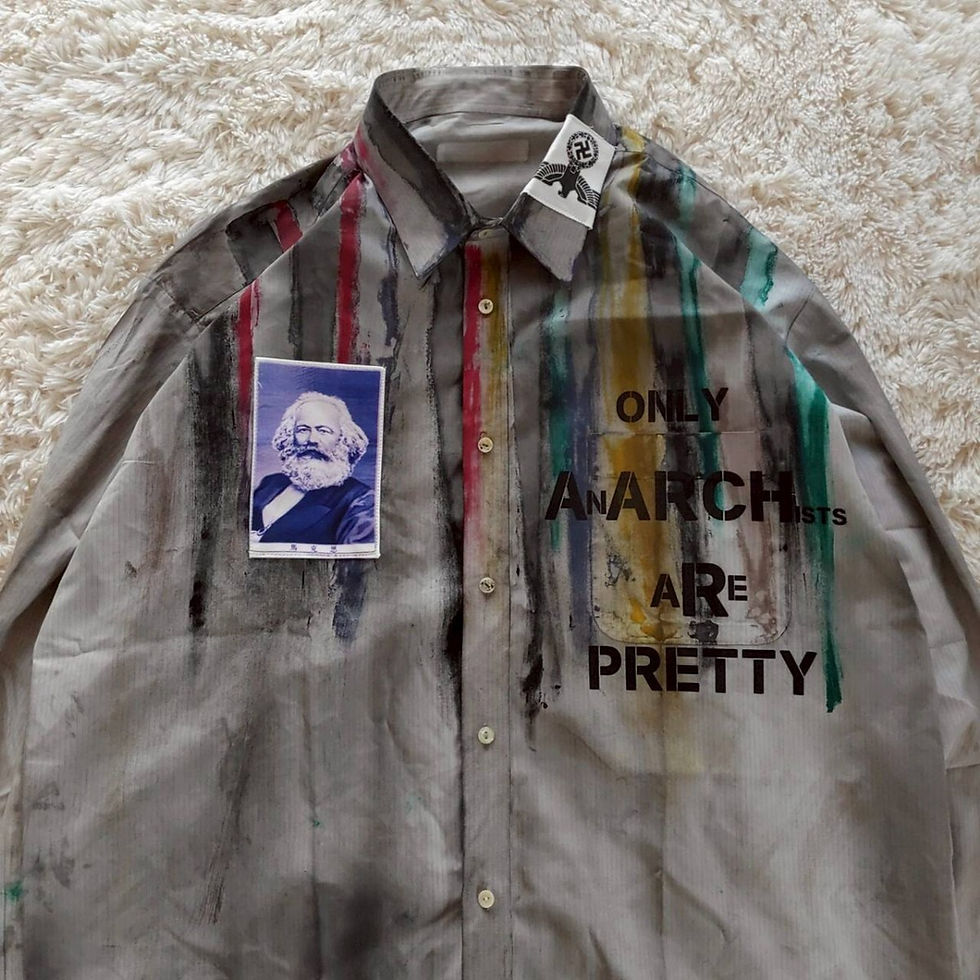 Thumbnail: Anarchy Long Sleeve Shirt Hiroshi Fujiwara Karl Marx Skinhead Punk