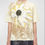Thumbnail: DIESEL Acid-wash T-shirt With Floral Motif In Beige