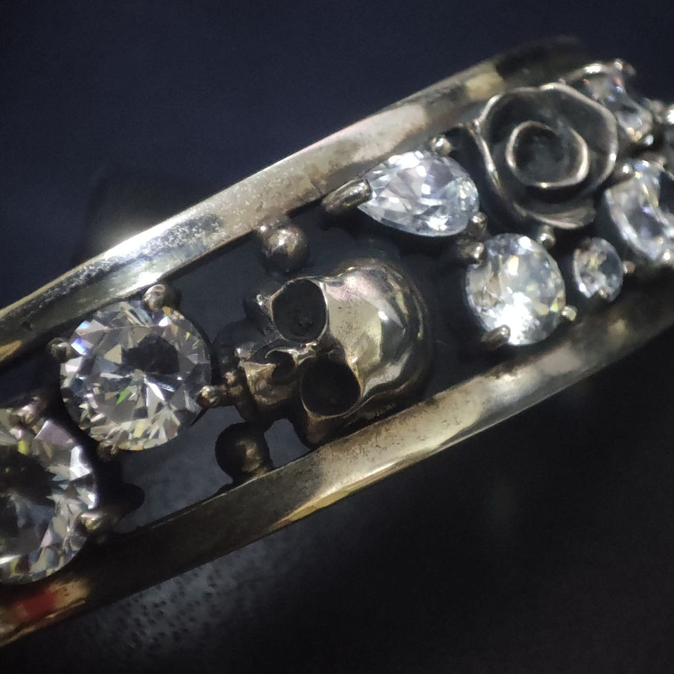 Thumbnail: Glamb Vintage Odyssey Swarovski Bracelet. Silver