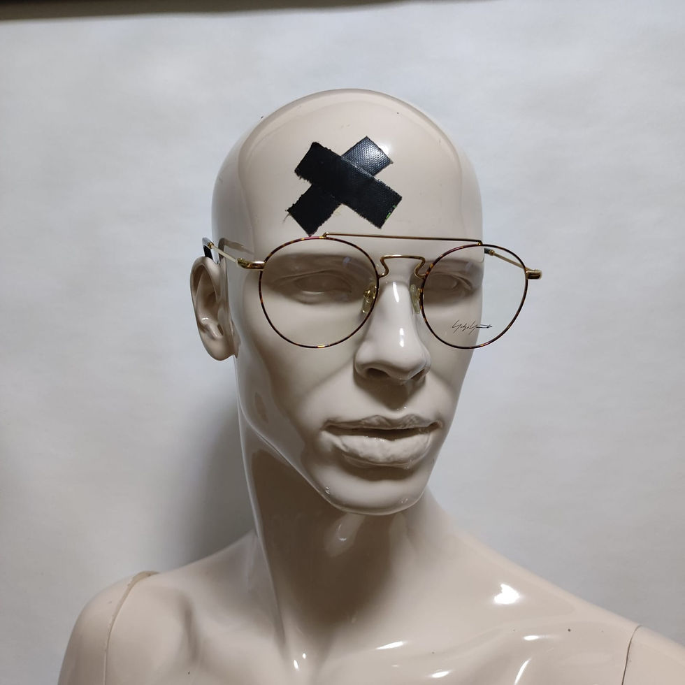 Thumbnail: Yohji Yamamoto double bridge glasses frame YY3004 006 50-20-145