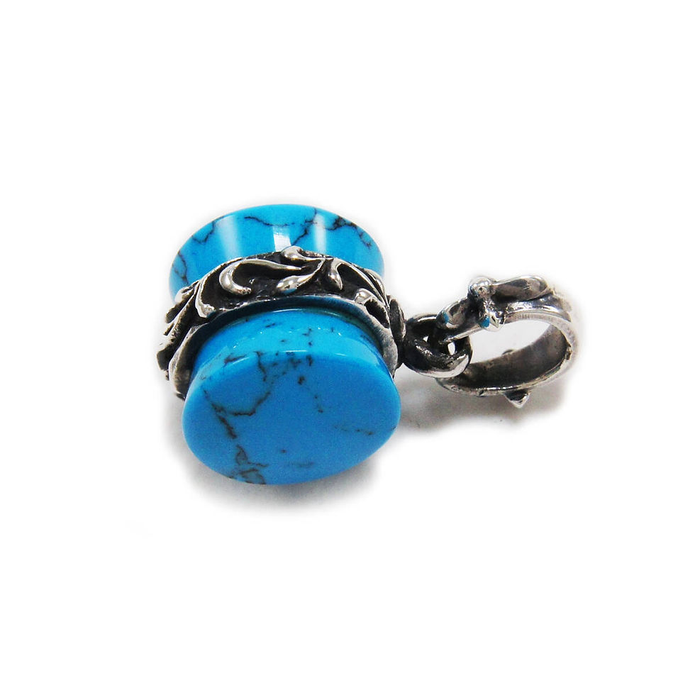 Thumbnail: Turquoise Pendant Made of 925 Sterling Silver