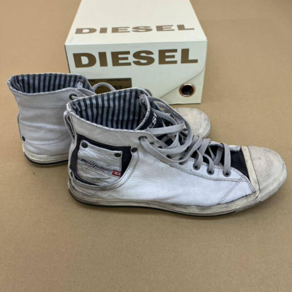 Thumbnail: Diesel Leather Magnete Exposure. Mid Sneakers.