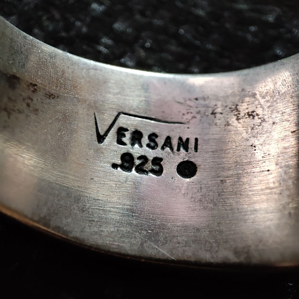 Thumbnail: VERSANI Jolly Roger Silver Ring