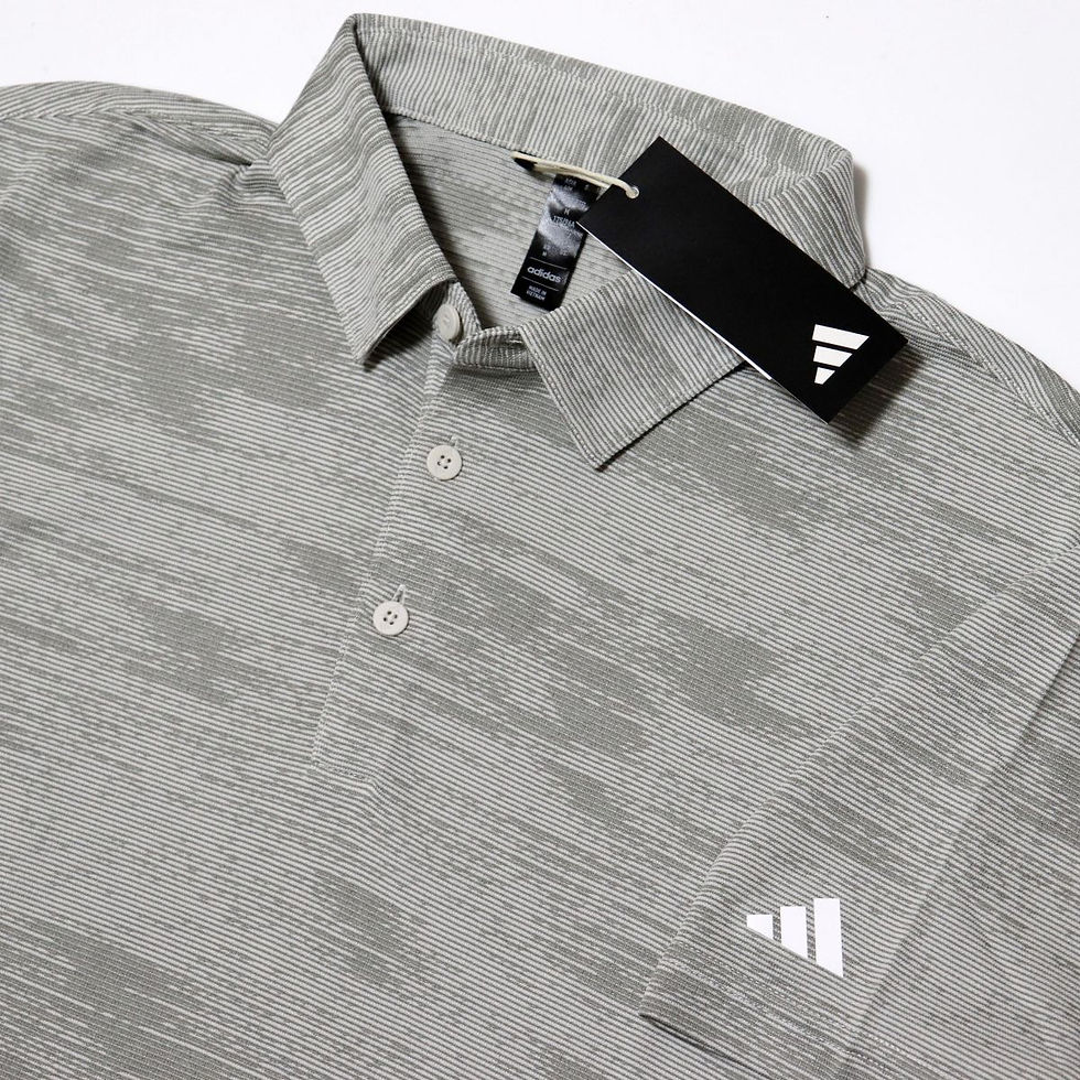 Thumbnail: Adidas Ultimate365 Textured Stripe Polo Shirt