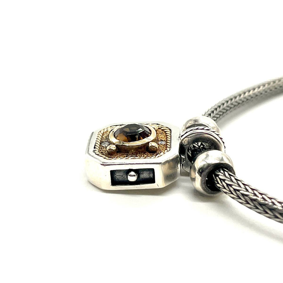 Thumbnail: Necklace Gold K18 750 Silver 925