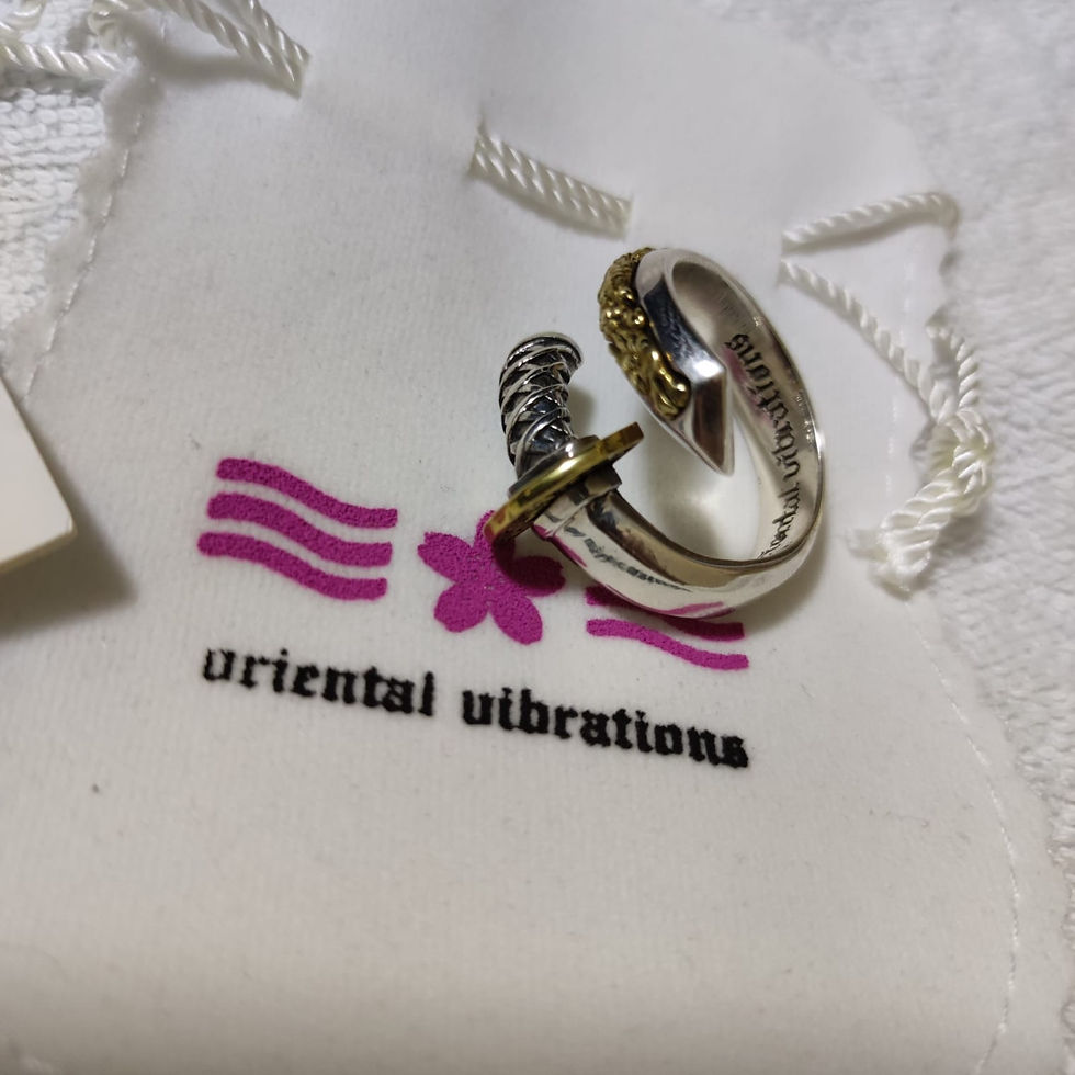Thumbnail: Oriental Vibrations Silver 925 Ring Katana.