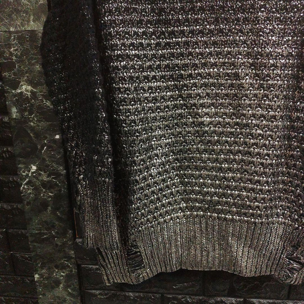 Thumbnail: DIESEL black oversized cardigan, loose fit, silver trim.