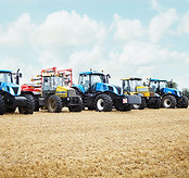 Tractors Parked in the Crop Field