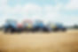 Tractors Parked in the Crop Field