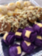 Puto (Flour Cake- mango,ube, pineapple)