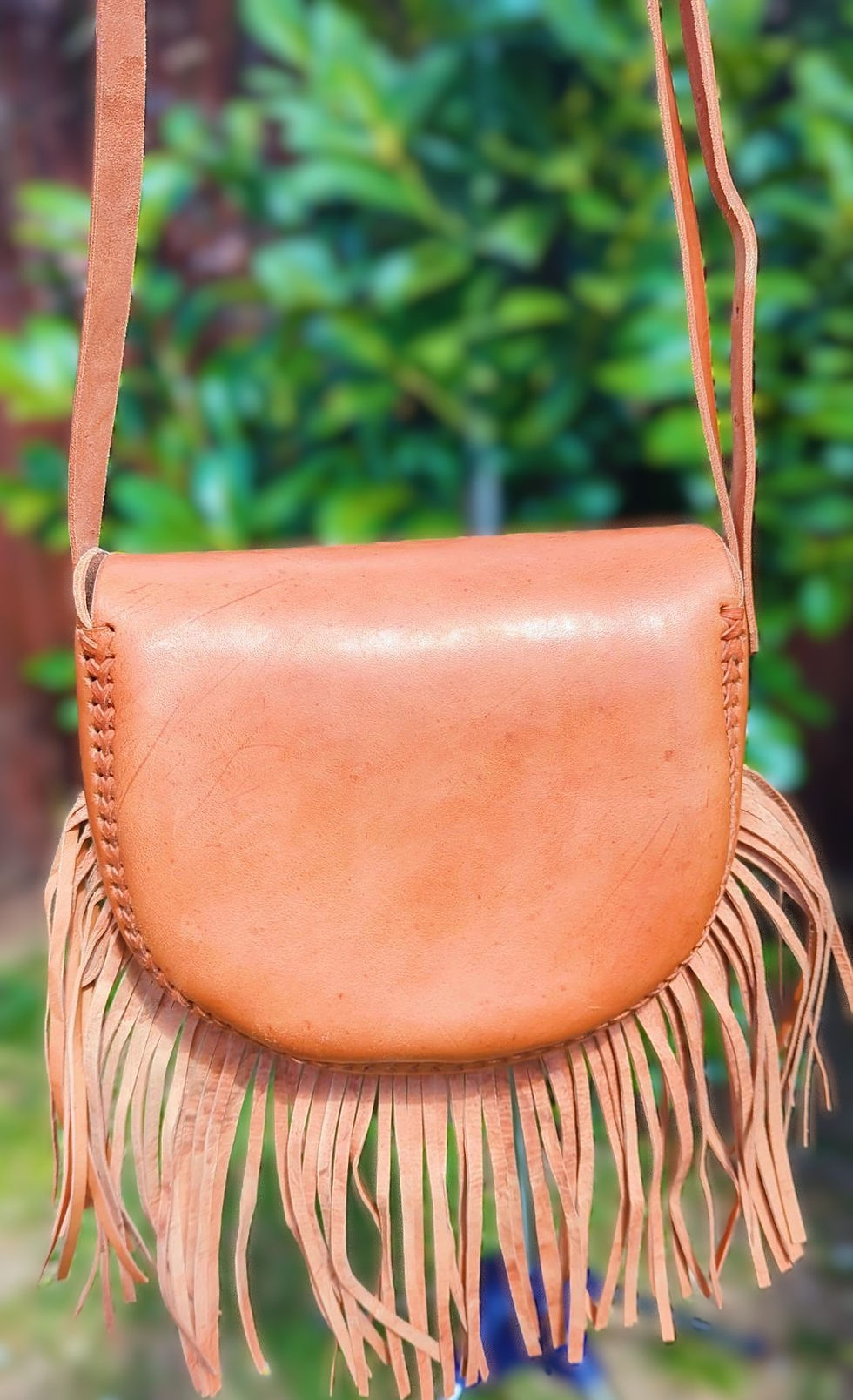 Thumbnail: Mandala - Leather cross body bag