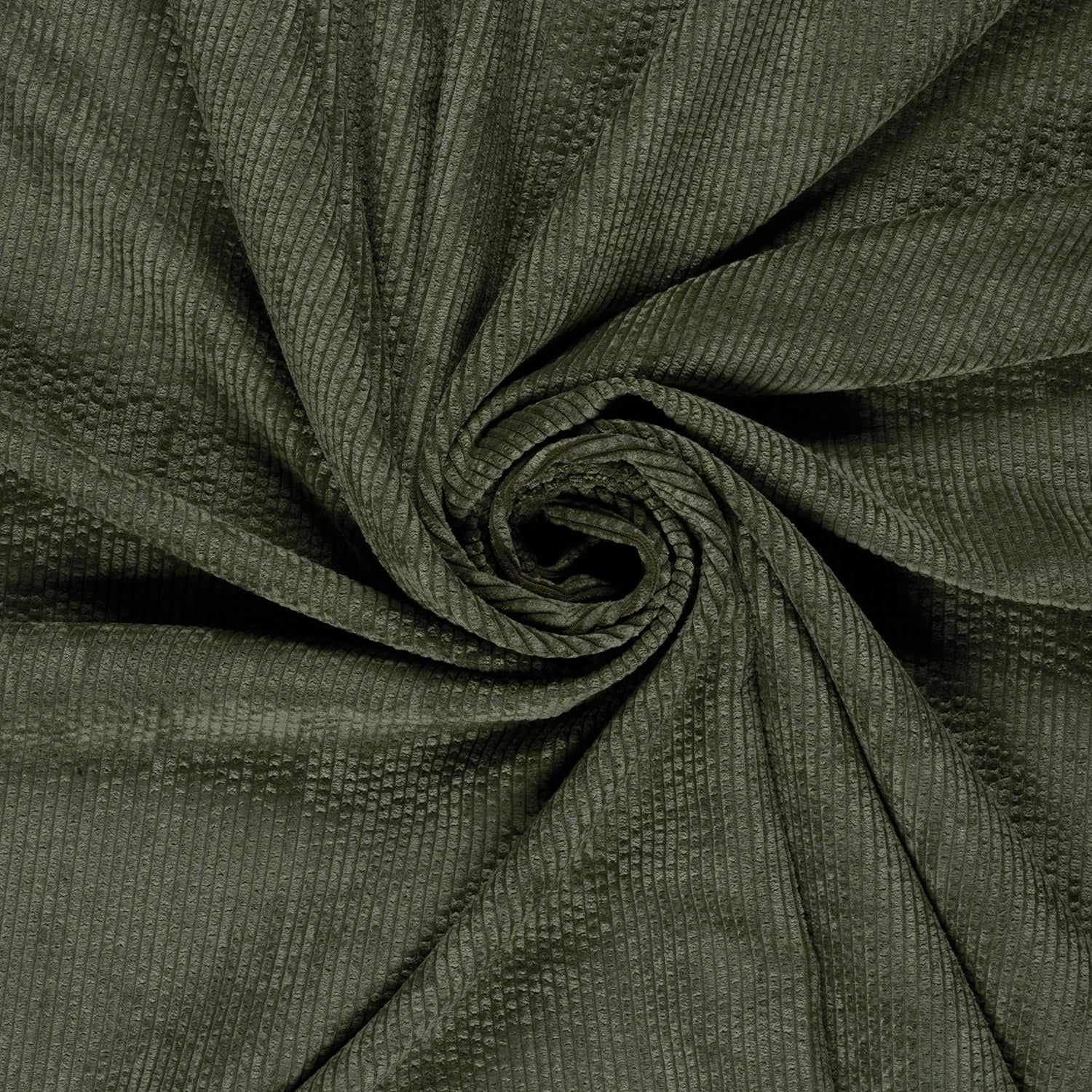 Plain Corduroy Olive Green