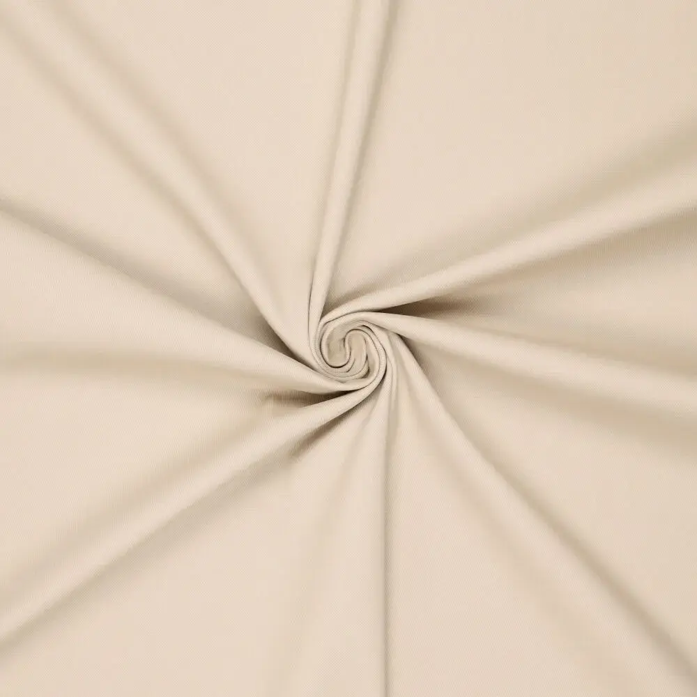 Cotton Twill Fabric Beige 158gsm