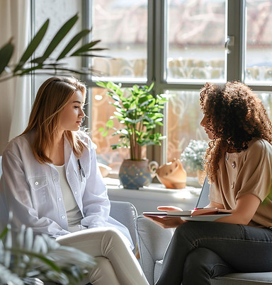 Woman in individual therapy session in Arlington, VA
