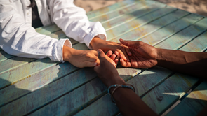 Co-regulation between a couple holding hands