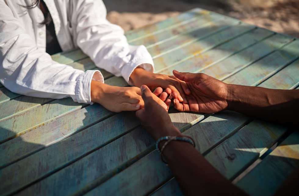 Co-regulation between a couple holding hands