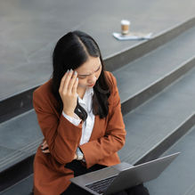 NYC women experiencing burnout and work stress in need of therapy for professionals