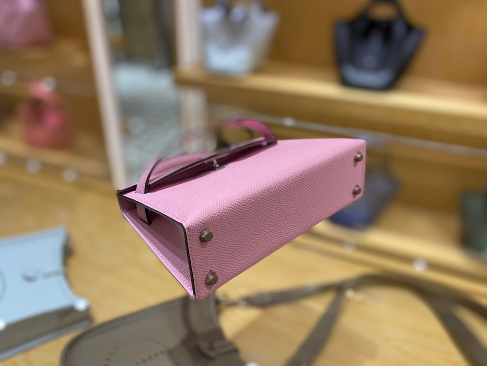 Thumbnail: HERMES MINI KELLY 19 EPSOM PHW