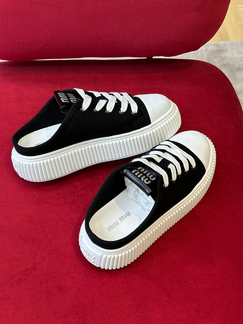 Thumbnail: MIU MIU DENIM SNEAKERS