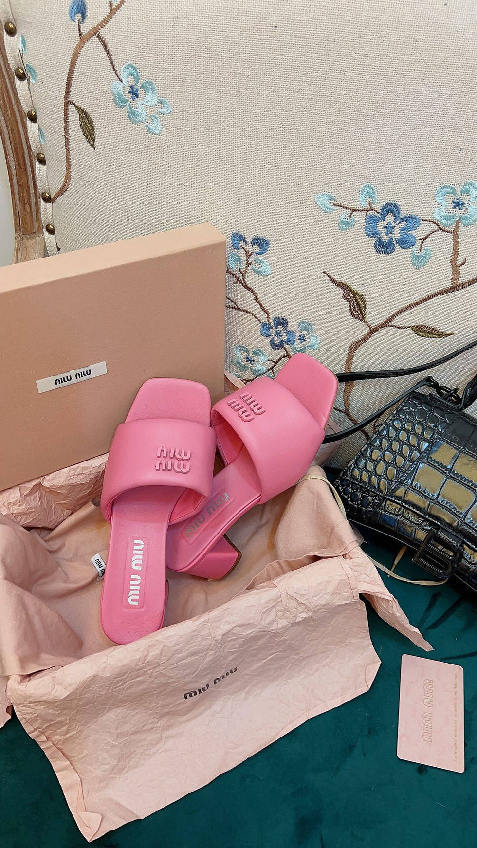 Thumbnail: MIU MIU LEATHER SANDAL