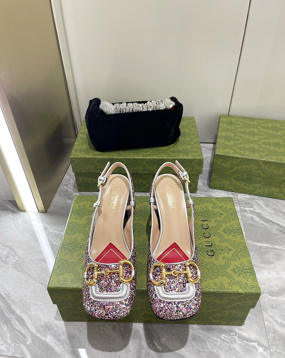 Thumbnail: GUCCI SLINGBACK BLING-BLING