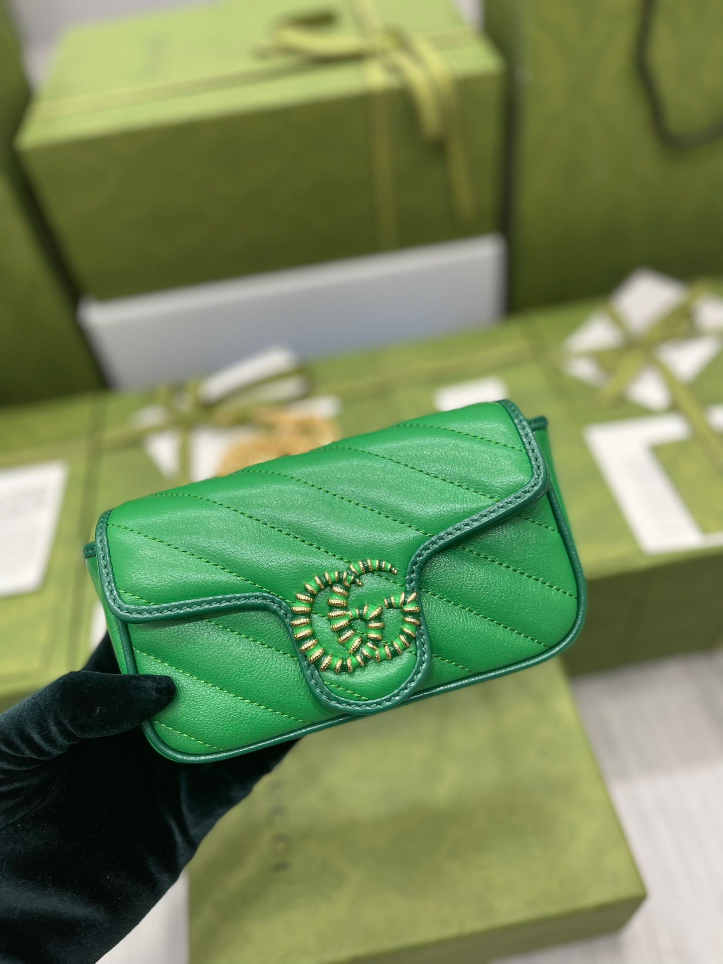 GUCCI GG MARMONT SUPER MINI