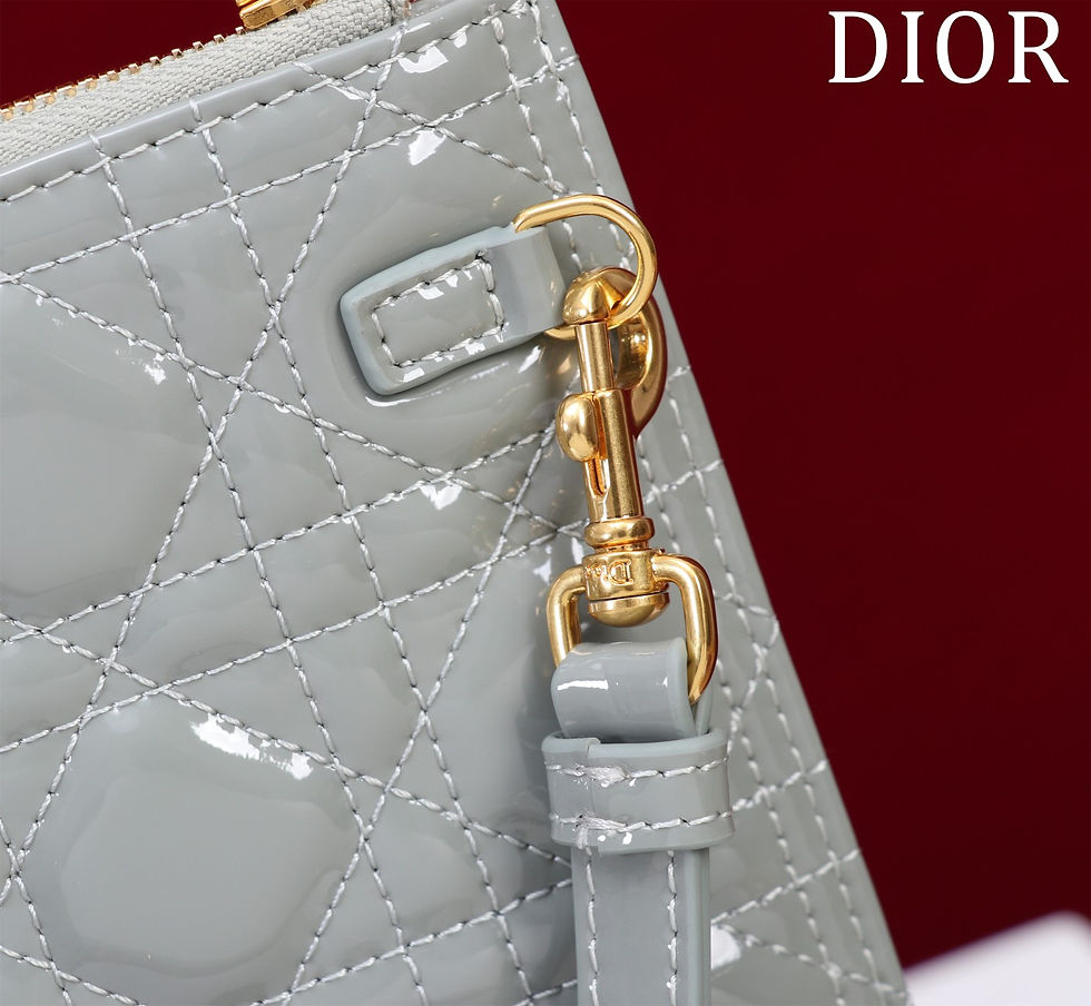 Thumbnail: DIOR CARO DAILY POUCH PATENT CANNAGE CALFSKIN