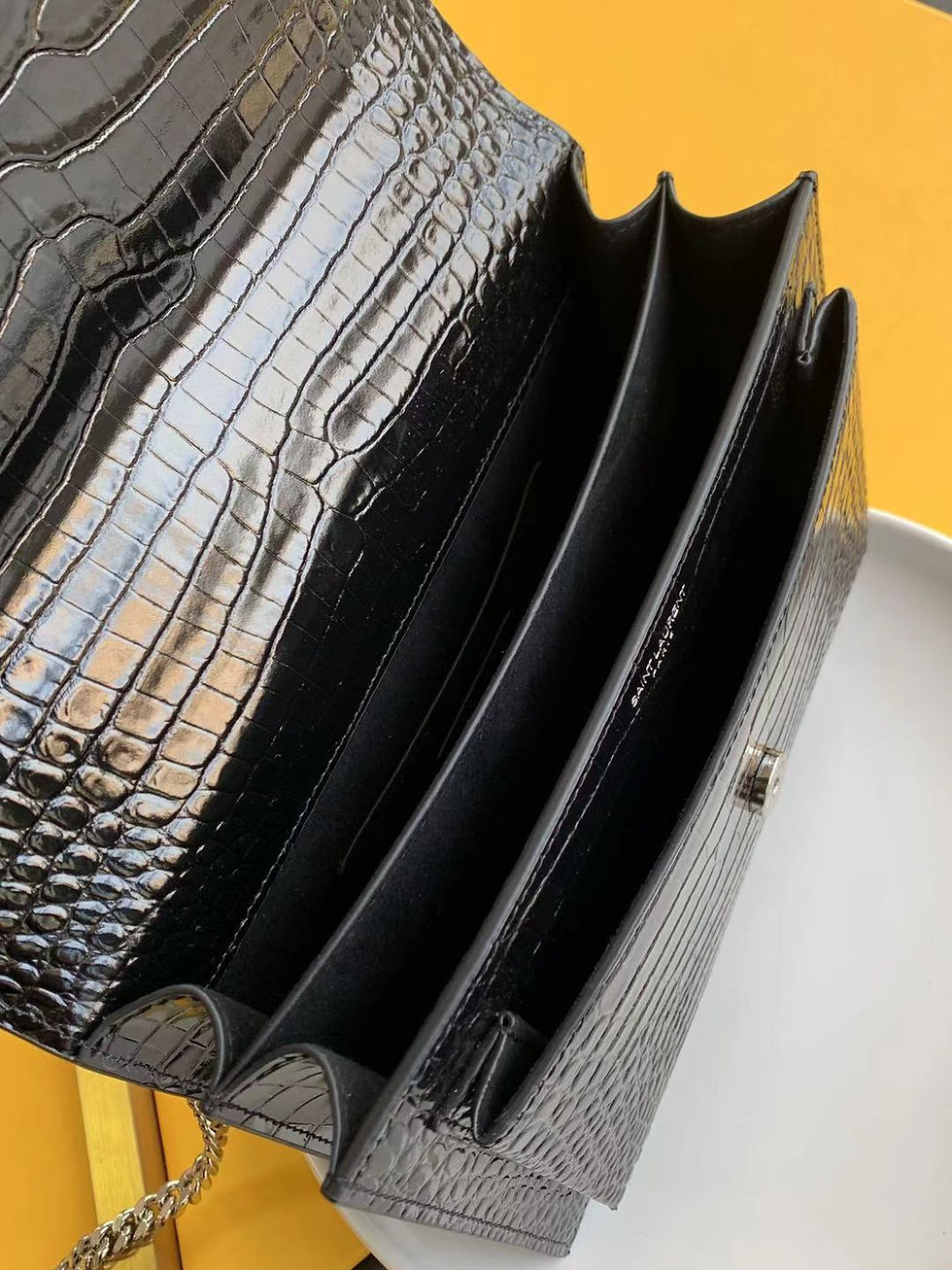 Thumbnail: YSL SUNSET MEDIUM CHAIN BAG IN CROCODILE