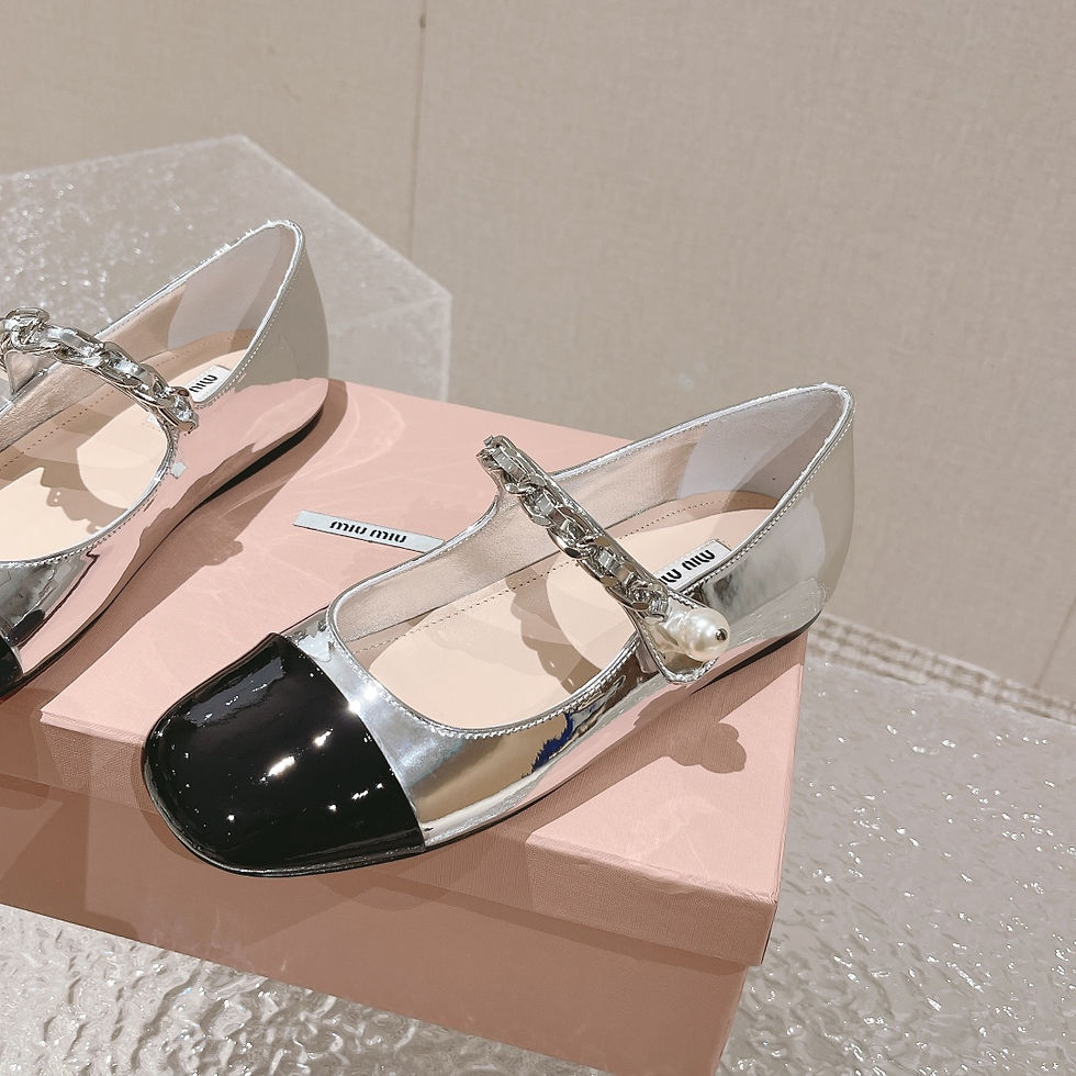 Thumbnail: MIU MIU PATENT LEATHER BALLERINAS 