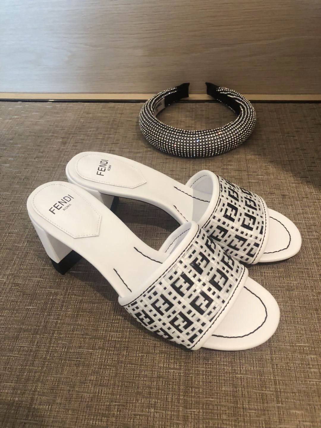 FENDI INTERLACE HEELS