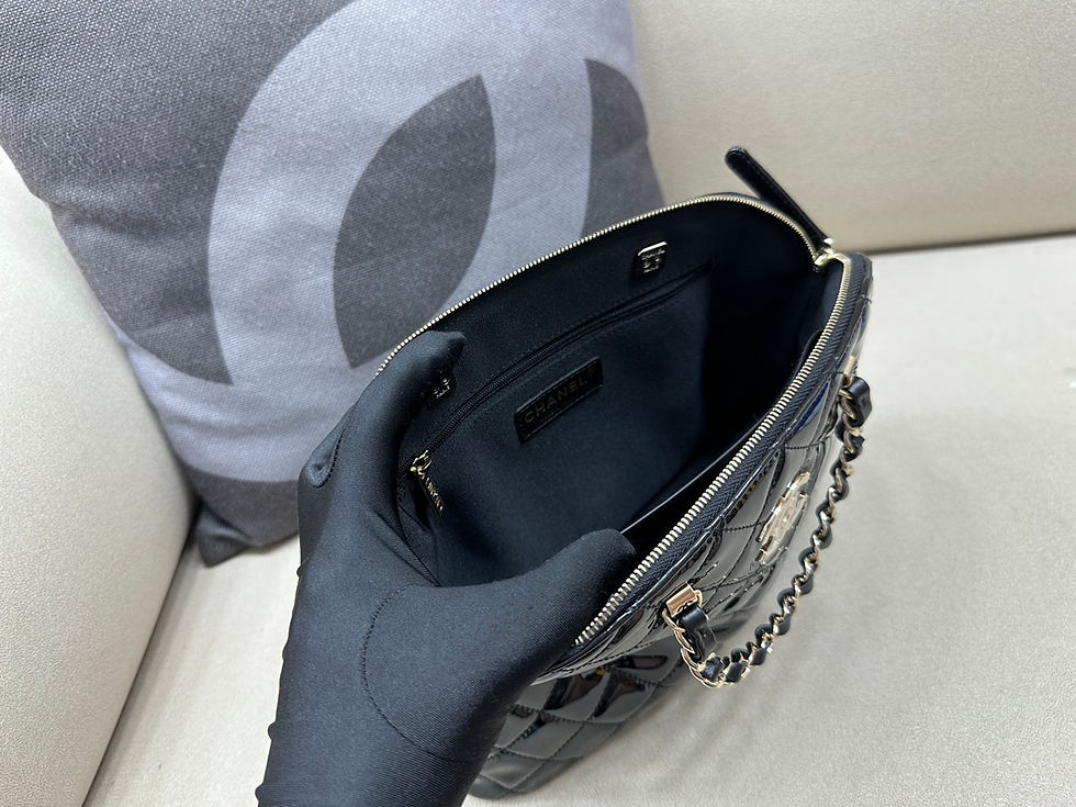 Thumbnail: CHANEL SHOPPING BAG SMALL PATENT CALFSKIN