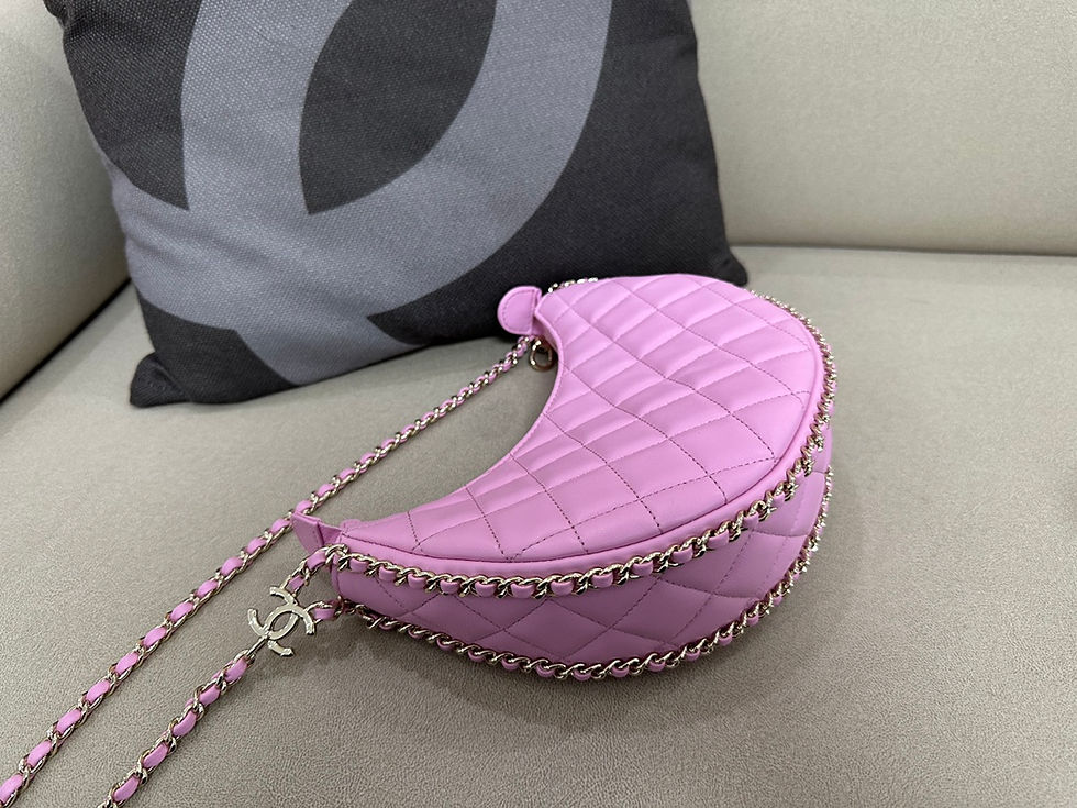 Thumbnail: CHANEL HOBO SMALL BAG LAMBSKIN 