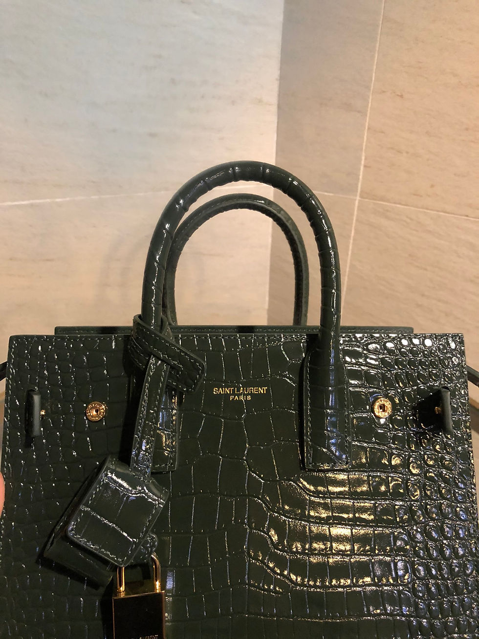 Thumbnail: YSL SAC DE JOUR CROCODILE MINI BAG