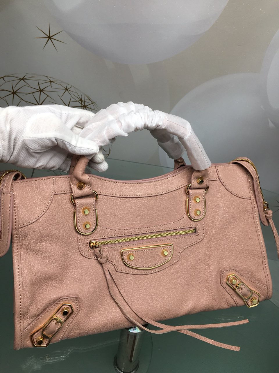 Thumbnail: BALENCIAGA METALLIC CITY EDGE MEDIUM BAG