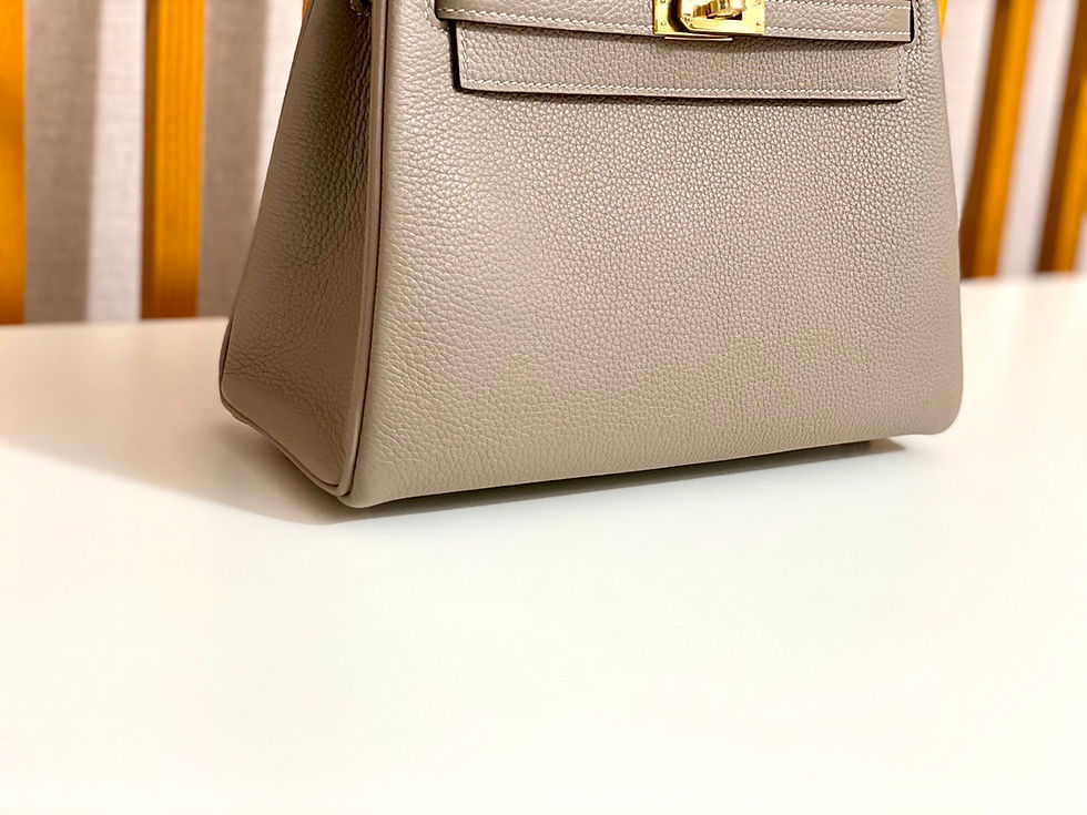 Thumbnail: HERMES KELLY 25 TOGO GRIS ASPHALTE GHW