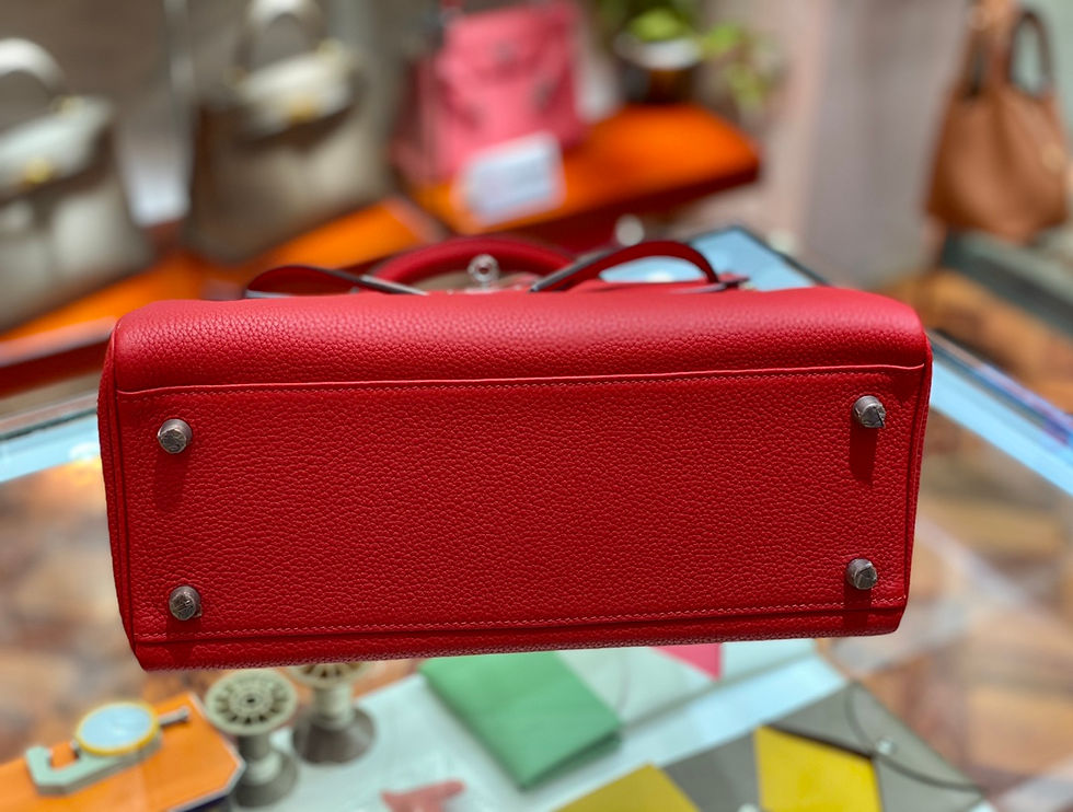 Thumbnail: HERMES KELLY 28 EPSOM RED PHW