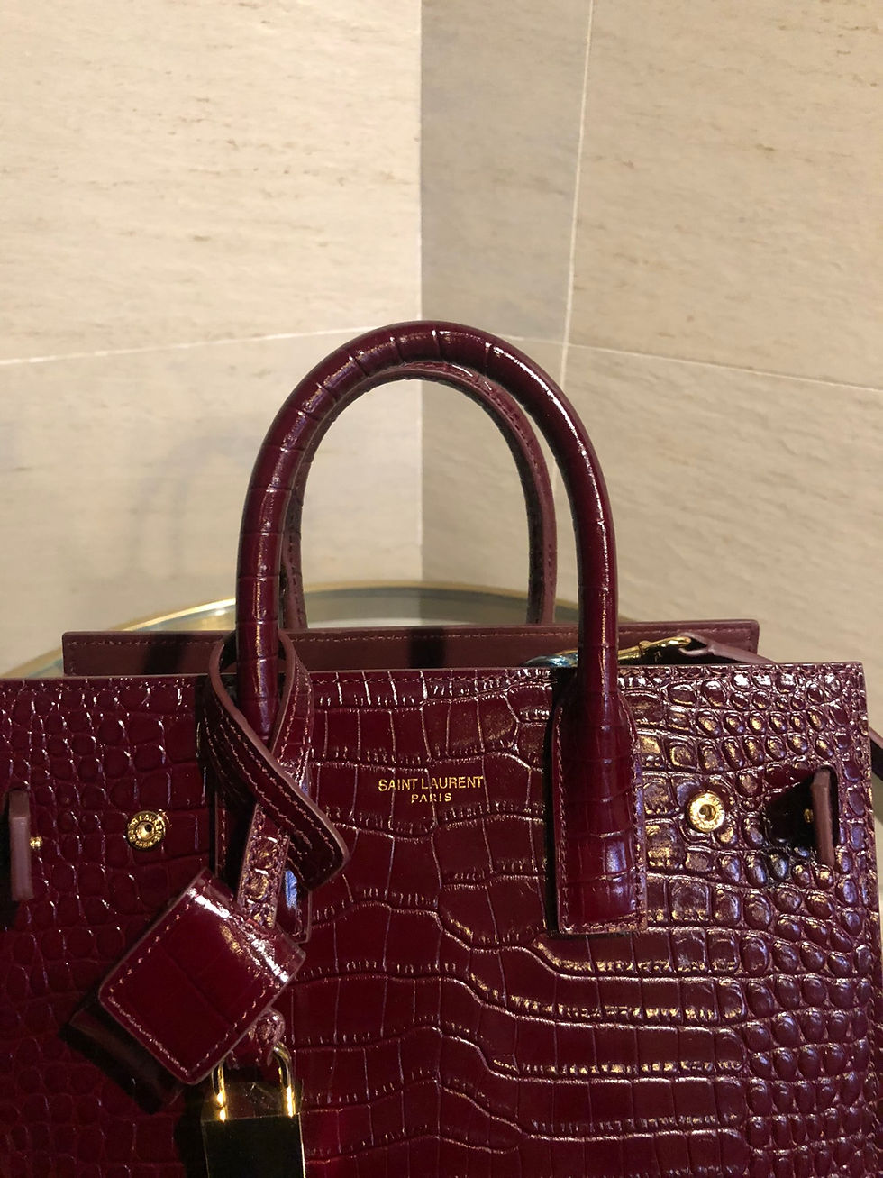 Thumbnail: YSL NANO SAC DE JOUR CROC EMBOSSED BAG
