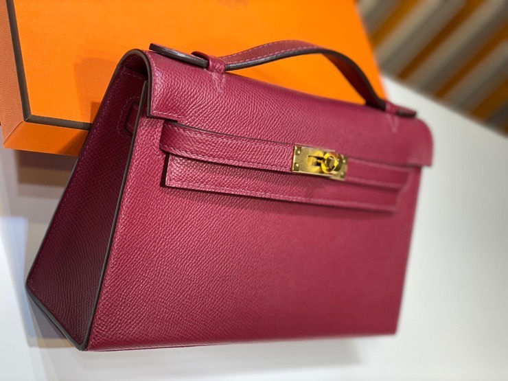Thumbnail: HERMES KELLY POCHETTE  EPSOM GHW