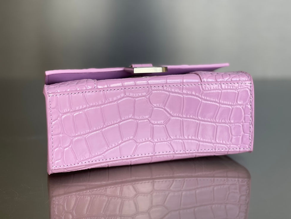 Thumbnail: BALENCIAGA HOURGLASS HANDBAG SMALL CROCODILE 