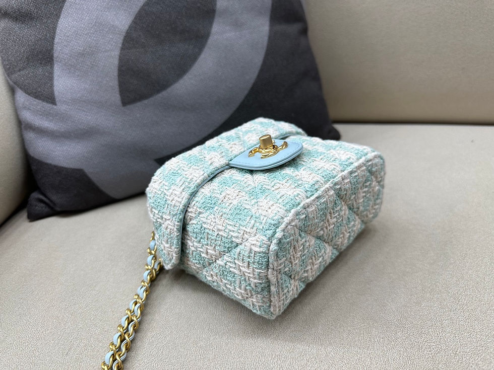 Thumbnail: CHANEL VANITY TOP HANDLE DENIM BAG