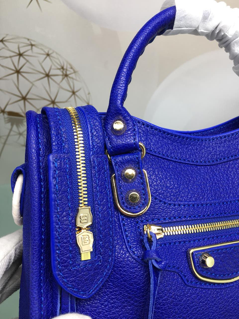 Thumbnail: BALENCIAGA METALLIC CITY EDGE SMALL BAG