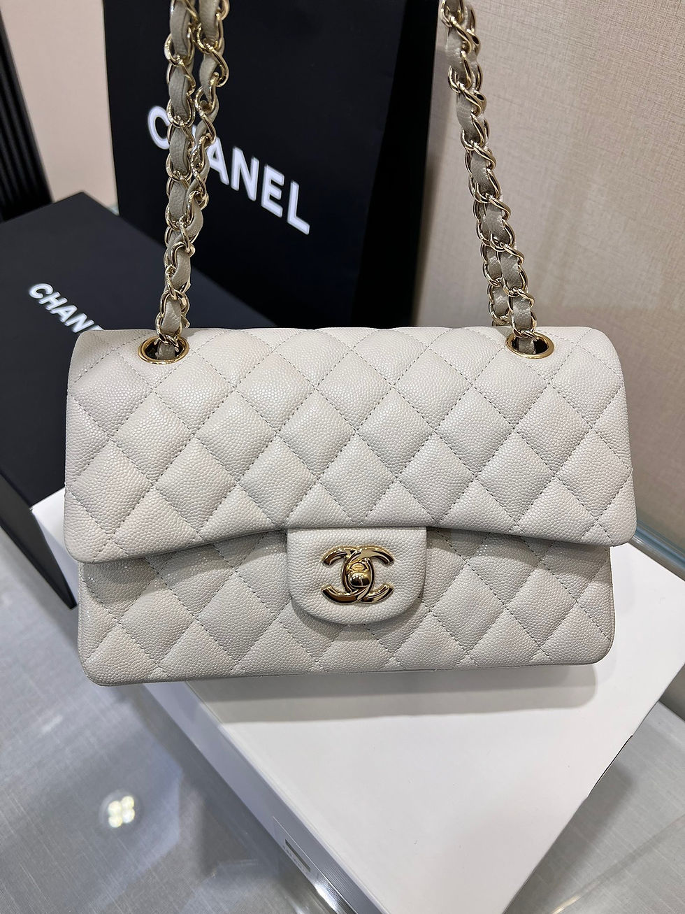 Thumbnail: CHANEL CF 23 SMALL CAVIAR GHW ULTIMATE BAG