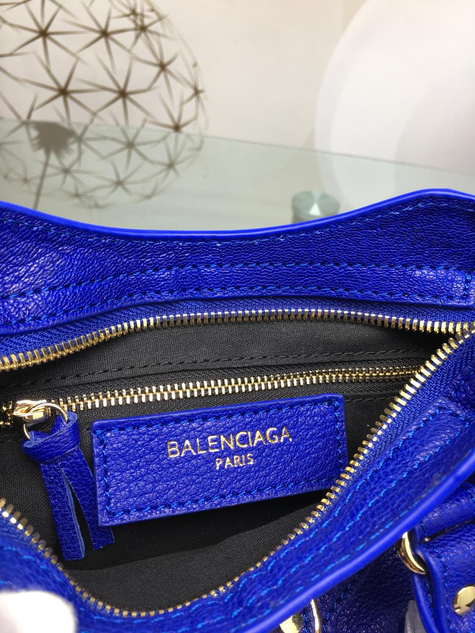 Thumbnail: BALENCIAGA METALLIC CITY EDGE SMALL BAG