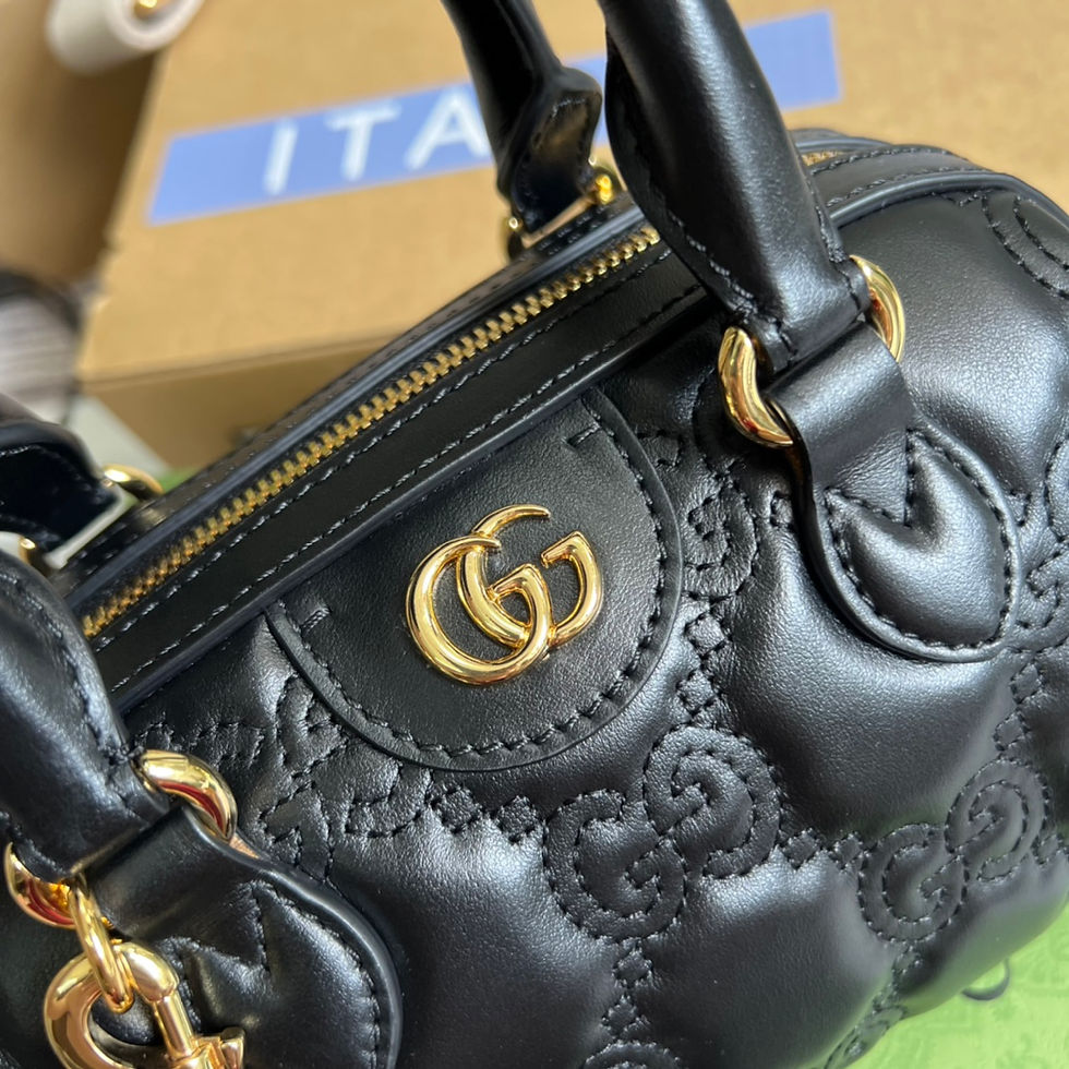Thumbnail: GUCCI GG MATELASSE MINI LEATHER TOP HANDLE BAG