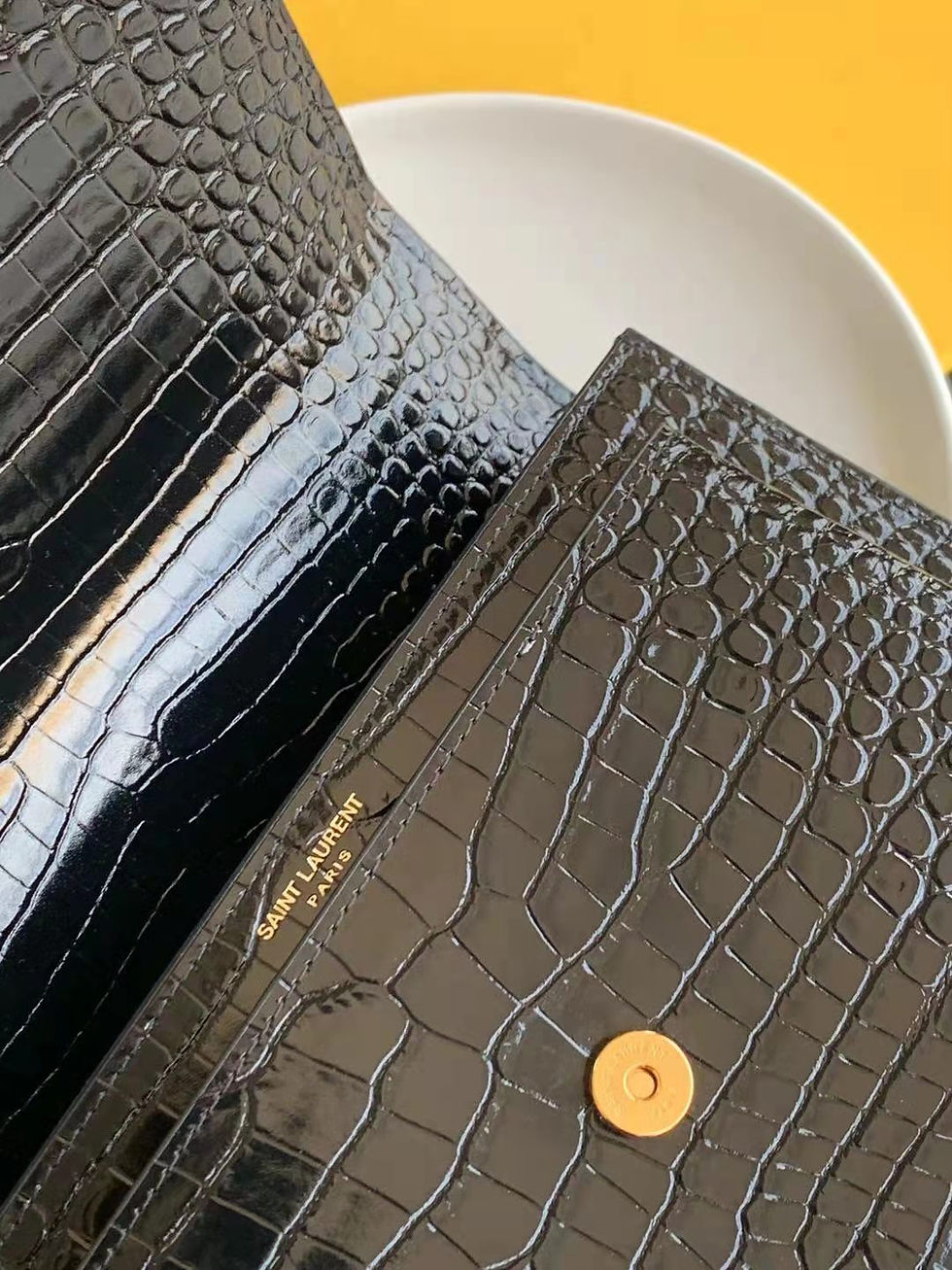 Thumbnail: YSL SUNSET MEDIUM CHAIN BAG IN CROCODILE