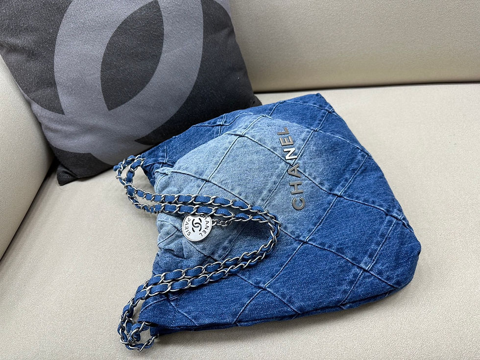 Thumbnail: CHANEL 22 MEDIUM BAG DENIM 