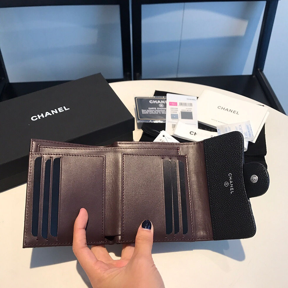 Thumbnail: CHANEL TRIFOLD WALLET CAVIAR