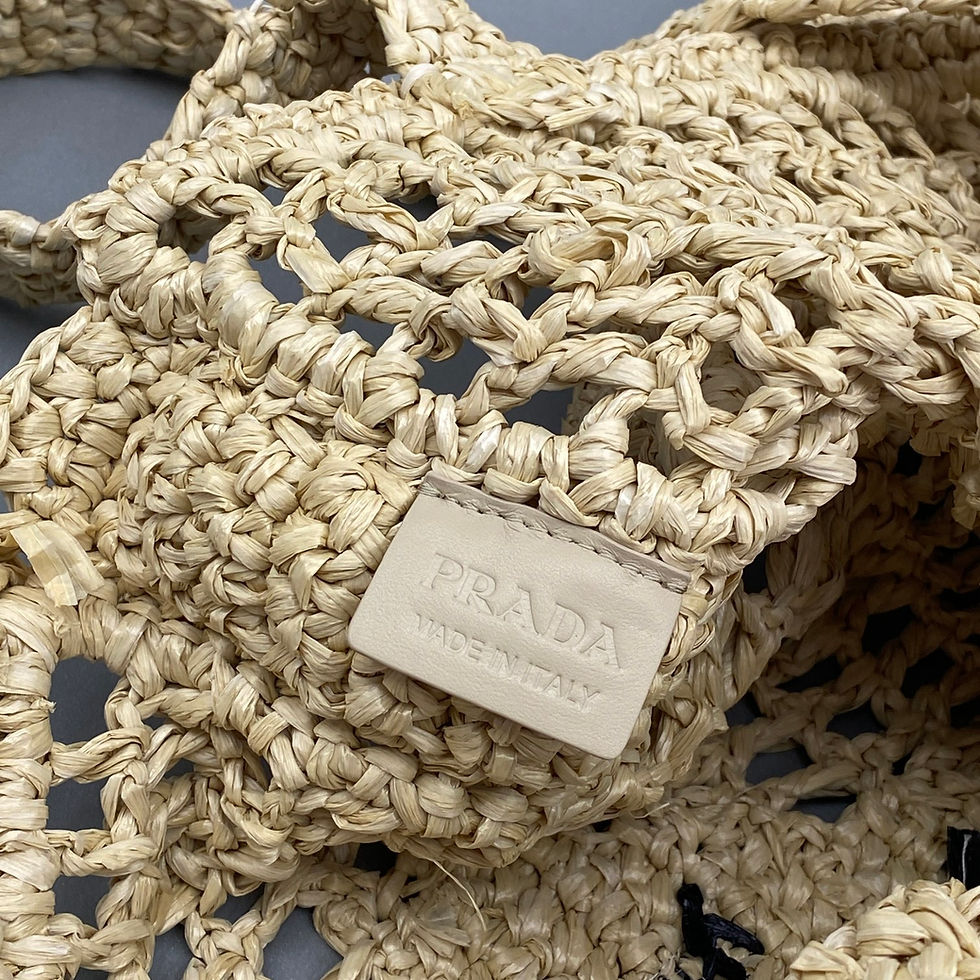 Thumbnail: PRADA RAFFIA TOTE