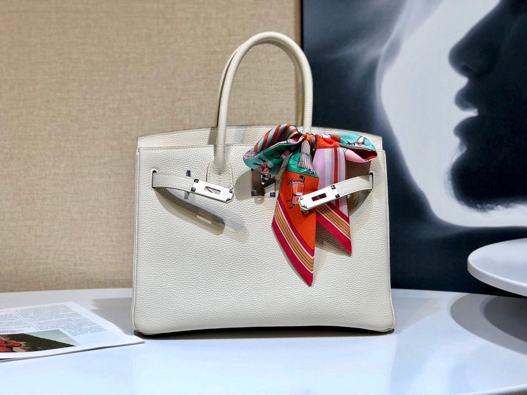 HERMES BIRKIN 30 EPSOM PHW