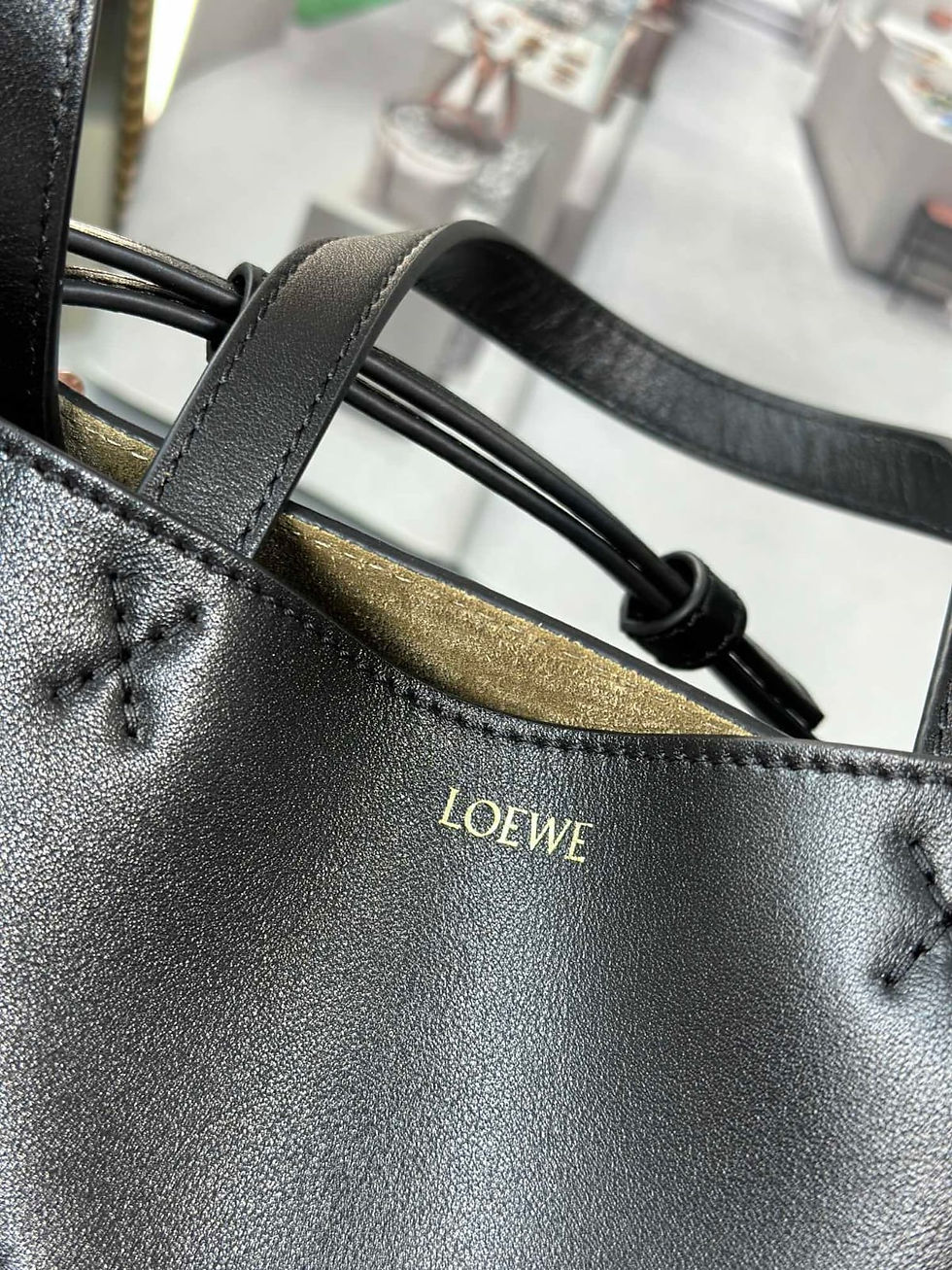 Thumbnail: LOEWE PUZZLE FOLD TOTE BAG MINI IN SHINY CALFSKIN